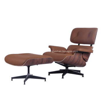 Mid Century Classic Leder Eames Lounge Stühle